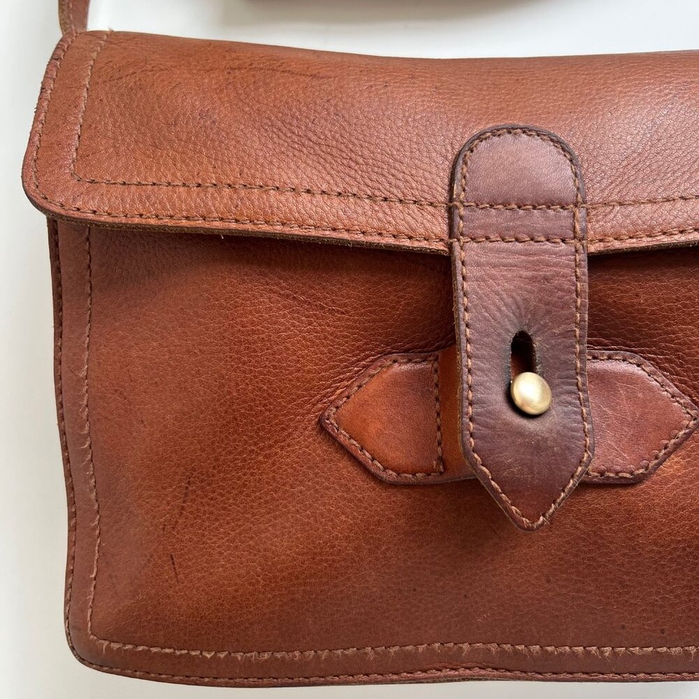 Vintage Madewell "The Sketchbook" Rich Brown Leather Bag - Picture 7 of 13